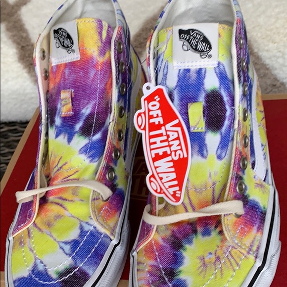 VANS SK8-HI TAPERED WASHED TIE DYE/TRUE WHITE men’ - Picture 9 of 16